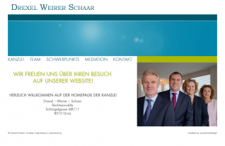 Website Drexel Weirer Schaar Rechtsanwälte