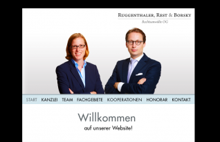 Website Ruggenthaler, Rest & Borsky