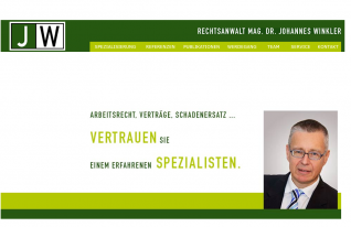 Neuprogrammierung Website Rechtsanwalt Dr. Winkler